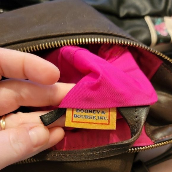 Dooney and Bourke Brown Nylon Zip Purse - Picture 3 of 12